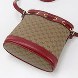 Gucci 647801 Doraemon Micro GG Diagonal Shoulder Bag PVC/leather brown Women