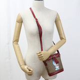 Gucci 647801 Doraemon Micro GG Diagonal Shoulder Bag PVC/leather brown Women