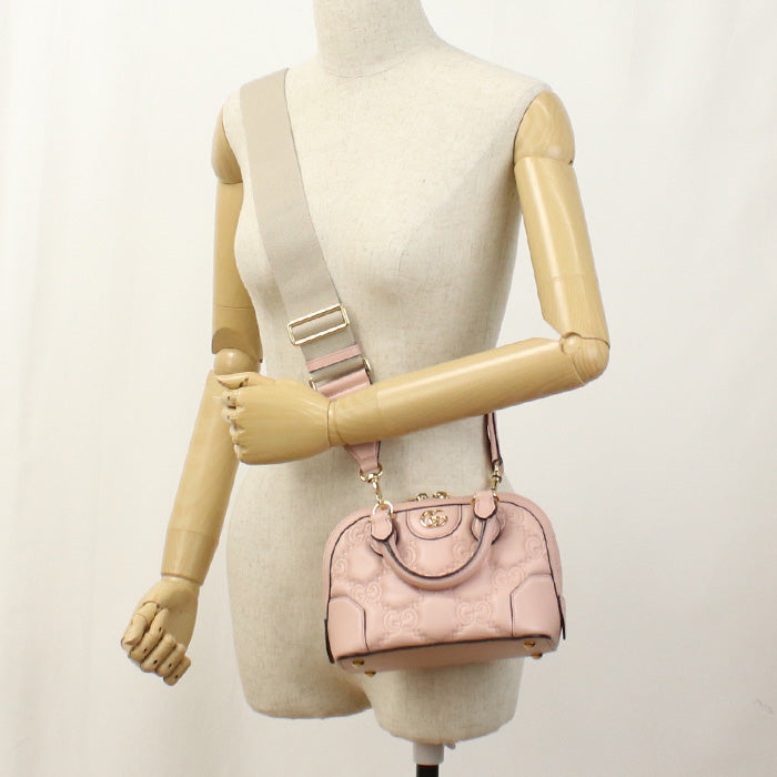 Gucci 727793 UM8HG 5941 Handbag GG matelasse 2WAY handbag leather pink Women