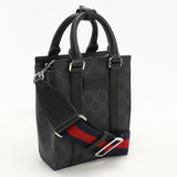 Gucci 415721 Tote Bag GG Supreme Web Line 2WAY Mini Tote Bag PVC black mens(unisex)