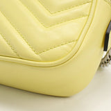 Gucci 448065 Shoulder Bag GG Marmont Mini camera bag Quilted leather Yellow Women