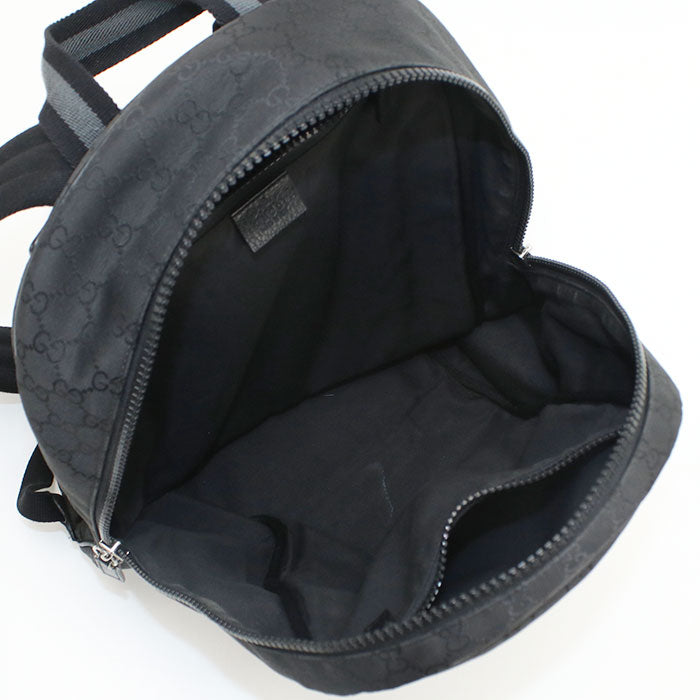 Gucci 449181 G1XYN 8615 Backpack GG nylon Backpack Nylon black mens