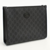 Gucci 672956 Interlocking G Clutch bag GG Supreme black mens