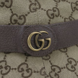 Gucci 576587 Fedora hat GG canvas hat brown unisex