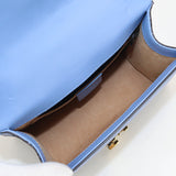 Gucci 421882 Shoulder Bag Silvi ChainShoulder Bag leather blue Women