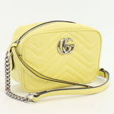 Gucci 634936 GG Marmont Diagonal shoulder bag Shoulder Bag leather yellow Women