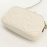 Gucci 447632 Small camera bag GG Marmont Diagonal shoulder bag white Women