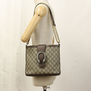 Gucci 499622 Shoulder Bag Duonysus ChainShoulder Bag GG Supreme beige Women
