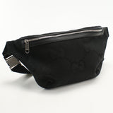 Gucci 696031 Belt bag Jumbo GG body bag canvas Black mens