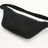 Gucci 696031 Belt bag Jumbo GG body bag canvas Black mens