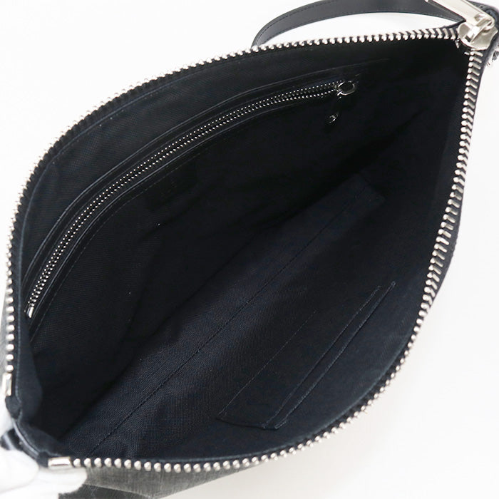 Gucci 474139 GG Supreme Diagonal shoulder bag GG Supreme black mens