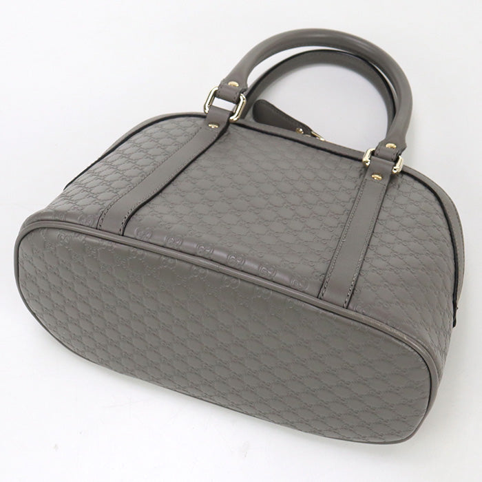 Gucci 449654 BMJ1G 1226 2WAY Micro Guccisima Handbag leather gray Women