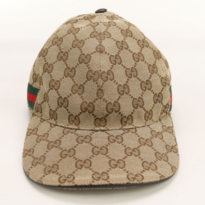 Gucci 200035 cap GG canvas Baseball cap polyester,cotton beige mens(unisex)