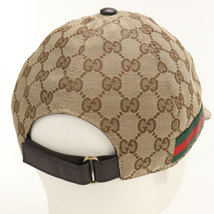 Gucci 200035 cap GG canvas Baseball cap polyester,cotton beige mens(unisex)