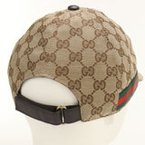 Gucci 200035 cap GG canvas Baseball cap polyester,cotton beige mens(unisex)