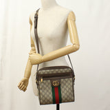 Gucci 547926 Small Ofidia Diagonal  Shoulder Bag GG Supreme beige unisex