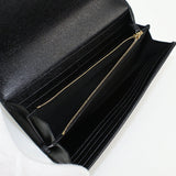 Gucci 772638 wallet script Long wallet with double fold coin purse black Women