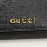 Gucci 772638 wallet script Long wallet with double fold coin purse black Women