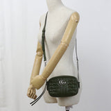 Gucci 634936 Mini camera bag GG Marmont Bag Quilted leather green Women