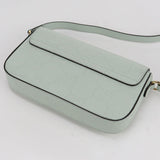 Gucci 772794 GG Super Mini Shoulder Bag leather green Women