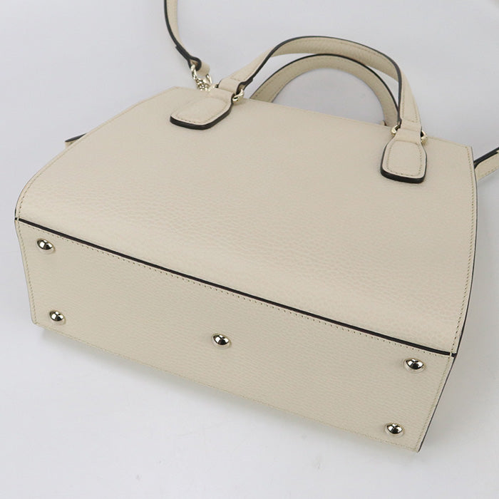 Gucci 607722 CAO0G 9522 2WAY Soho Tote Bag leather white Women