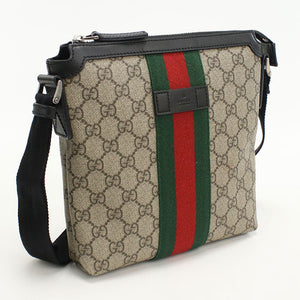 Gucci 471454 Ofidia Diagonal shoulder bag GG Supreme beige mens