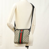 Gucci 471454 Ofidia Diagonal shoulder bag GG Supreme beige mens