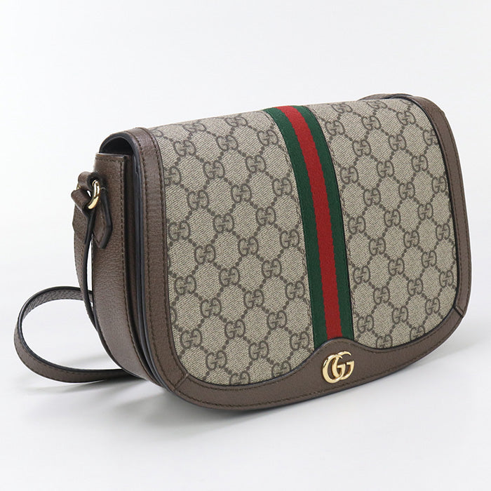 Gucci 601044 Ofidia Diagonal Shoulder Bag GG Supreme beige Women