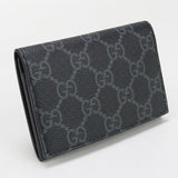 Gucci 821214 FAD6M  GG Emblem name card holder/GG pattern black mens