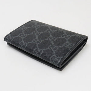 Gucci 821214 FAD6M  GG Emblem name card holder/GG pattern black mens