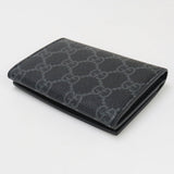Gucci 821214 FAD6M  GG Emblem name card holder/GG pattern black mens
