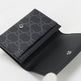 Gucci 821214 FAD6M  GG Emblem name card holder/GG pattern black mens