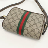 Gucci 517350 Mini bag Ofidia Diagonal Shoulder Bag PVC/leather beige Women