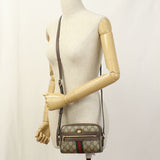 Gucci 517350 Mini bag Ofidia Diagonal Shoulder Bag PVC/leather beige Women
