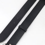 Gucci 414516 Slim belt Double G belt leather black mens