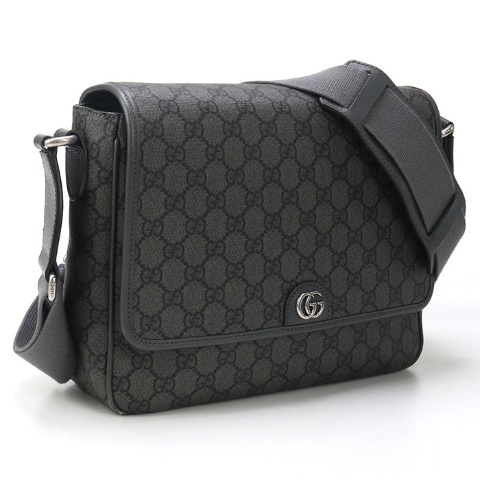 Gucci 761741 FACJY 1244 Medium Ofidia Diagonal shoulder bag GG Supreme gray mens