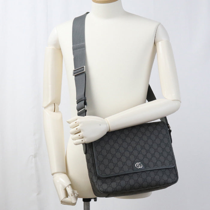 Gucci 761741 FACJY 1244 Medium Ofidia Diagonal shoulder bag GG Supreme gray mens