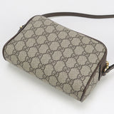 Gucci 772311 Mini Ofidia Diagonal Shoulder Bag GG Supreme/leather beige Women
