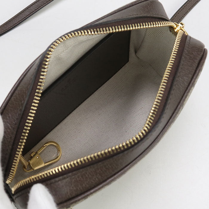 Gucci 772311 Mini Ofidia Diagonal Shoulder Bag GG Supreme/leather beige Women