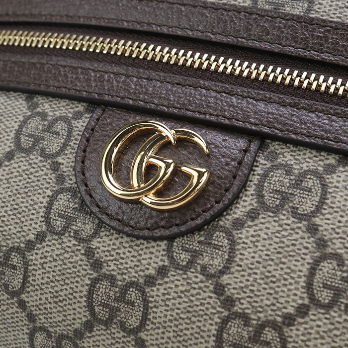 Gucci 772311 Mini Ofidia Diagonal Shoulder Bag GG Supreme/leather beige Women