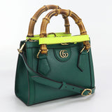 Gucci 655661 Small Tote Bag 2WAY Gucci Diana Handbag leather green Women