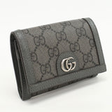 Gucci 732025 Ofidia name card holder GG Supreme/PVC gray mens