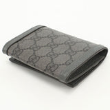 Gucci 732025 Ofidia name card holder GG Supreme/PVC gray mens