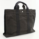 Hermes Her Line MM Tote Bag canvas gray unisex