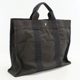 Hermes Her Line MM Tote Bag canvas gray unisex
