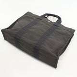 Hermes Her Line MM Tote Bag canvas gray unisex