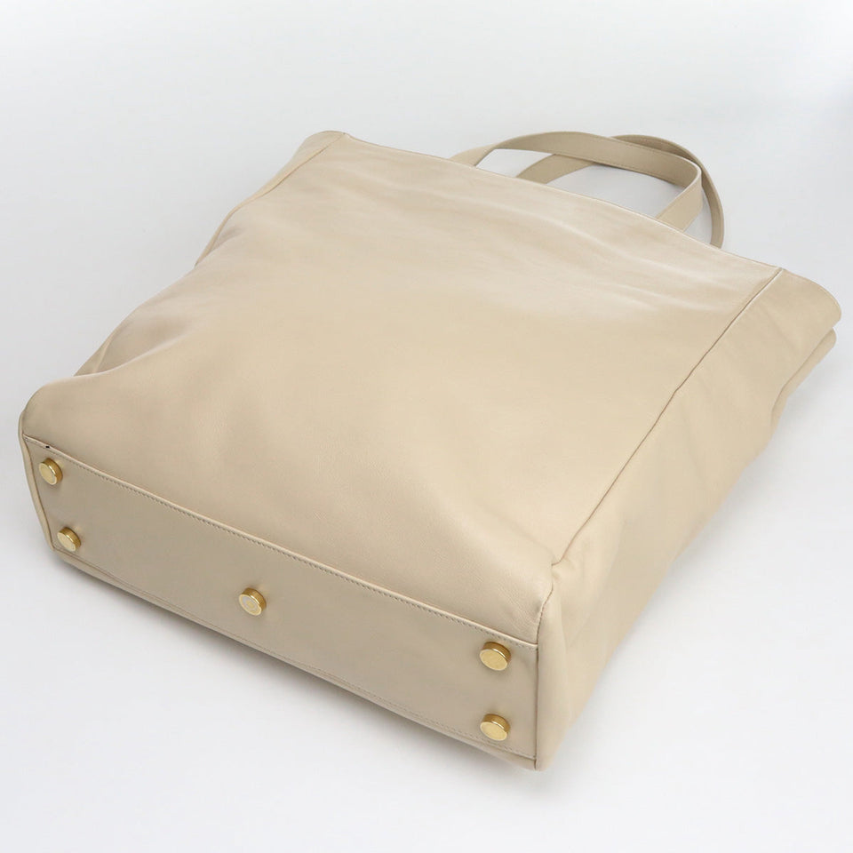 Saint Laurent- Reversible Cabas Tote Bag Leather