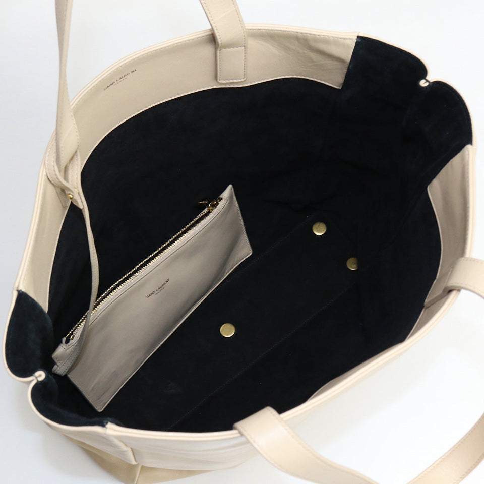Saint Laurent- Reversible Cabas Tote Bag Leather