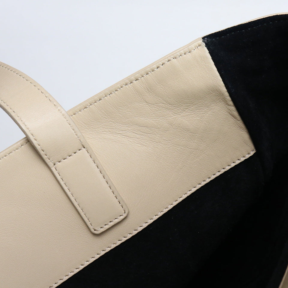 Saint Laurent- Reversible Cabas Tote Bag Leather
