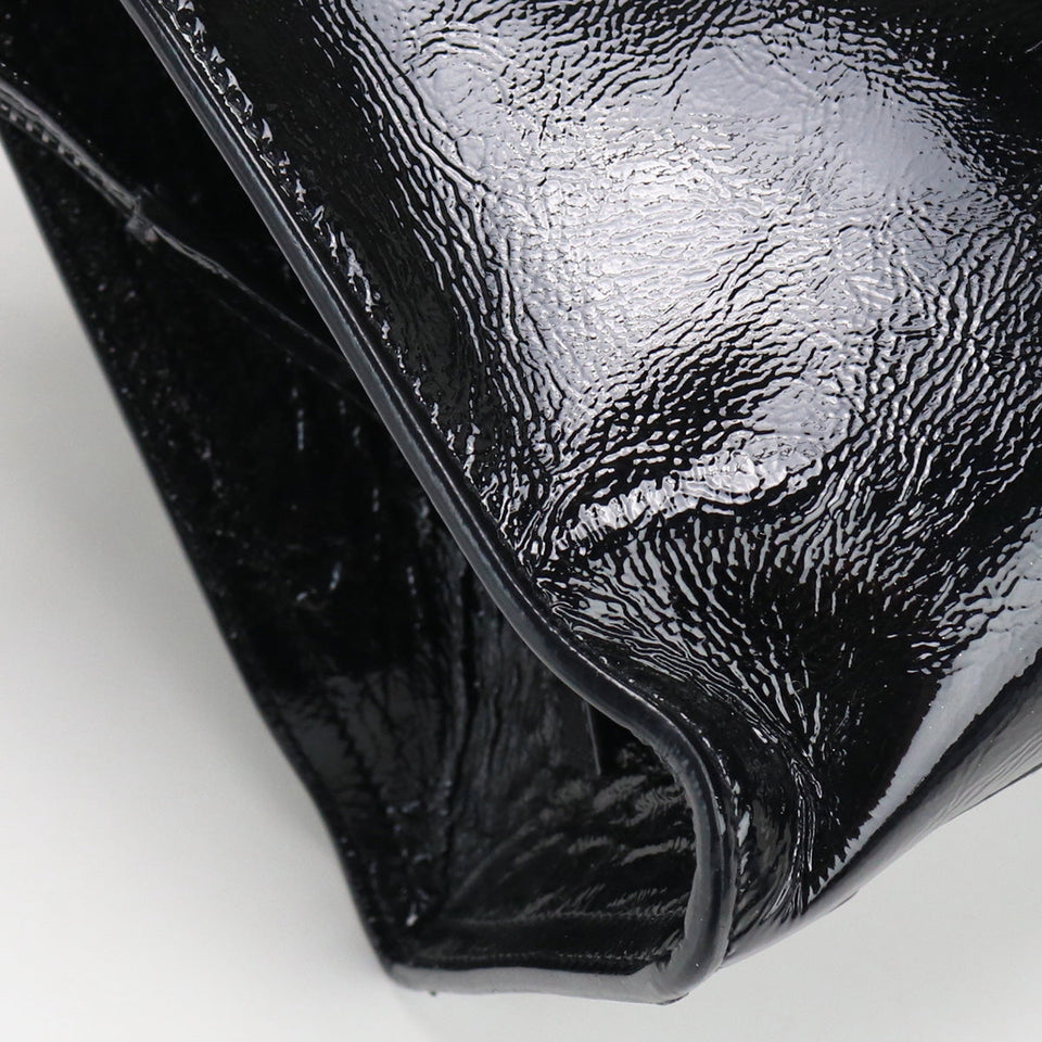 Saint Laurent- Baby Cabas Handbag Enamel Black